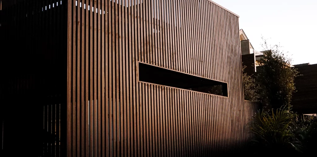 timber cladding on house